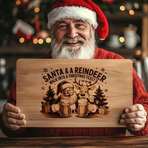 Christmas Santa and Reindeer Cheer File | Charcuterie