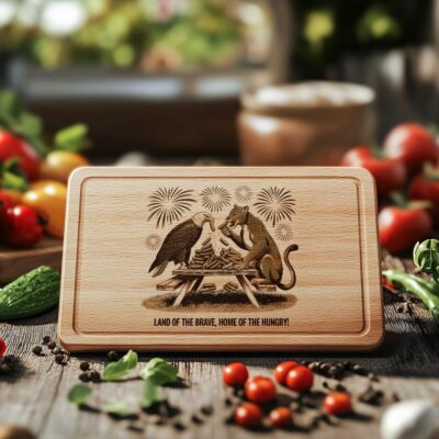 American Eagle Charcuterie Board Engraving File for Kitchen