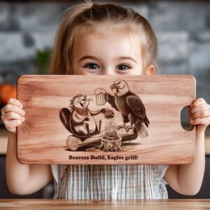 American Eagle Charcuterie Board Engraving File - Funny