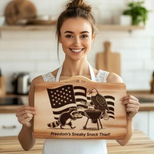 American Eagle Charcuterie Board File: Engraved Wildlife Designs