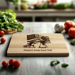 American Eagle Charcuterie Board File: Engraved Wildlife Designs