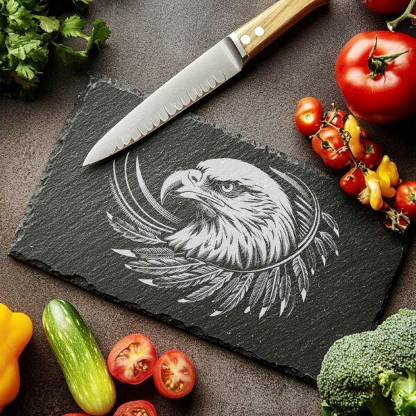 Eagle Feather Slate Cheese Board Design | Kitchen