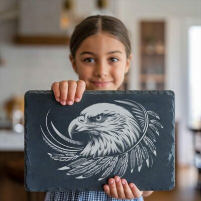 Eagle Feather Slate Cheese Board Design | Kitchen