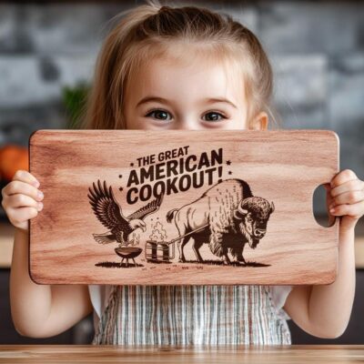 Engraved Charcuterie Board Files: Eagle & Highland Cow