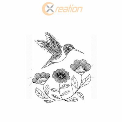 Hummingbird & Flowers Slate Cheese Board Engraving File