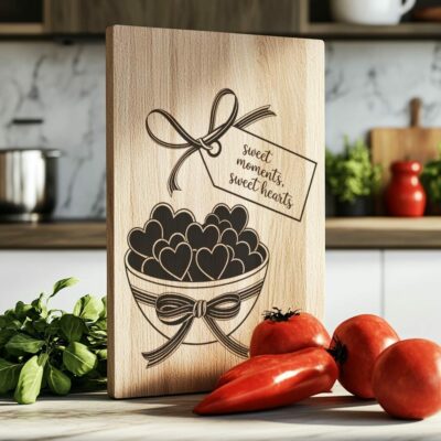 Valentine's Love Quotes: 6 Charcuterie Board Engraving Files