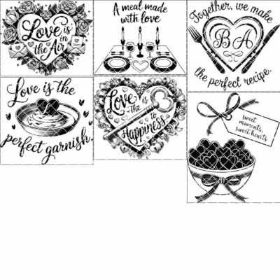 Valentine's Love Quotes: 6 Charcuterie Board Engraving Files