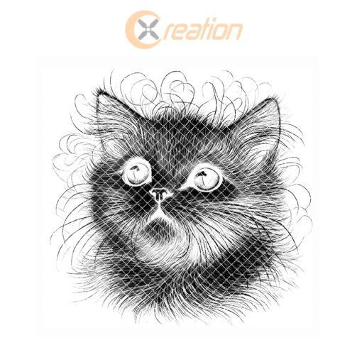 Archivo de grabado láser para posavasos de ilusión de gato 3D, descarga PNG, decoración del hogar - Imagen 7