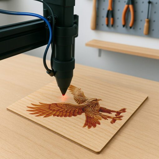 Arte dell'Aquila Incisa al Laser 3D, Decorazioni Maestose per la Casa e Regali Personalizzati - immagine 2