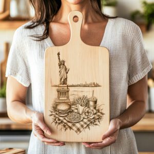 American Burger Feast Charcuterie Board, Statue of Liberty