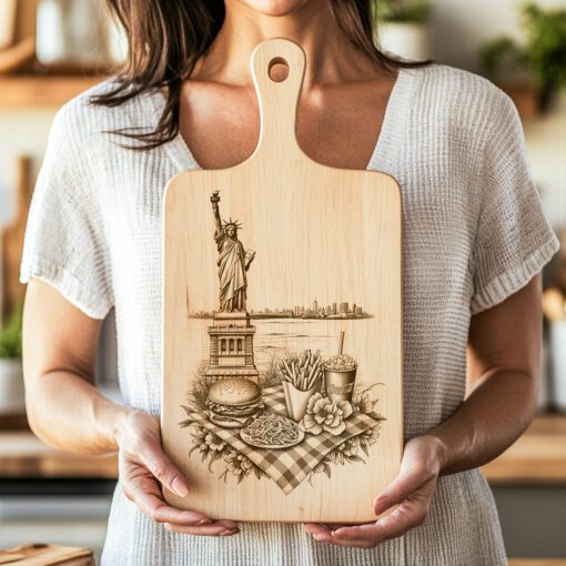 American Burger Feast Charcuterie Board, Statue of Liberty