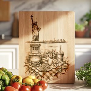 American Burger Feast Charcuterie Board, Statue of Liberty