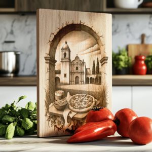 American-Themed Charcuterie Board Design, Alamo Mission Dinner Decor