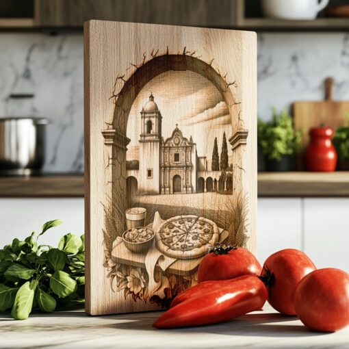 American-Themed Charcuterie Board Design, Alamo Mission Dinner Decor