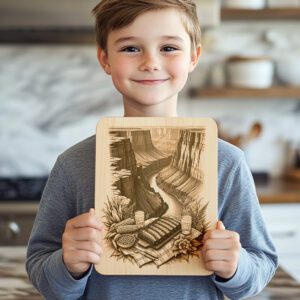 BBQ Charcuterie Board Engraving, Grand Canyon Theme, Kitchen
