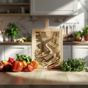 BBQ Charcuterie Board Engraving, Grand Canyon Theme, Kitchen