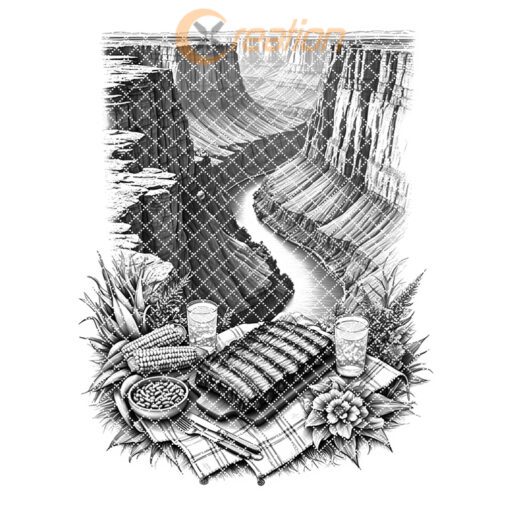 BBQ Charcuterie Board Engraving, Grand Canyon Theme, Kitchen
