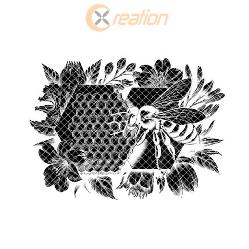 Bee and Honeycomb Slate Cheese Board Engraving File,