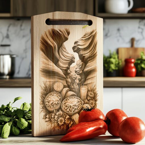 Charcuterie Board Engraving Design, American Food, Landmarks, Kitchen