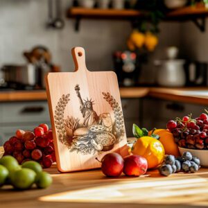 Charcuterie Board Engraving File, American Picnic, Statue of