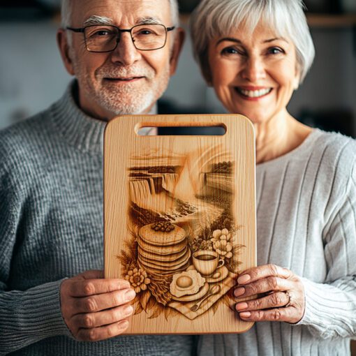 Charcuterie Board Engraving File, Pancake Breakfast Theme, Kitchen