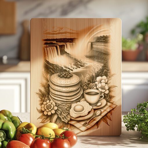Charcuterie Board Engraving File, Pancake Breakfast Theme, Kitchen