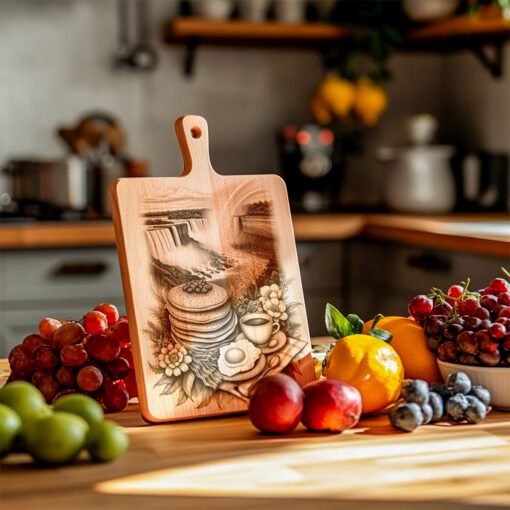 Charcuterie Board Engraving File, Pancake Breakfast Theme, Kitchen