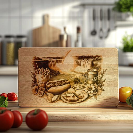 Charcuterie Board Laser Engraving File, American Picnic Theme,