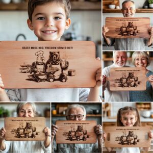 Charcuterie Board Laser Engraving Files, American Eagle BBQ