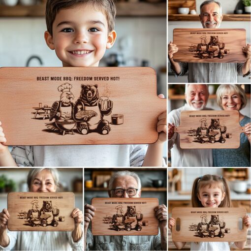 Charcuterie Board Laser Engraving Files, American Eagle BBQ