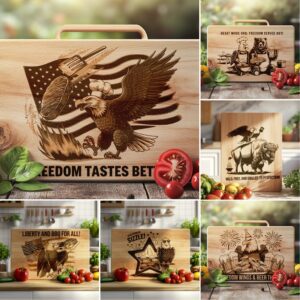 Charcuterie Board Laser Engraving Files, American Eagle BBQ