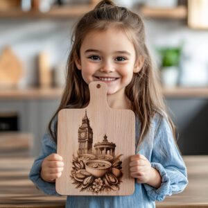 Charcuterie Board Laser Engraving, Liberty Bell Clam Chowder