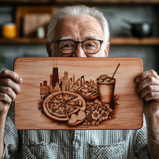Chicago Pizza Charcuterie Board, Willis Tower Design, American