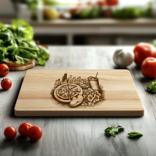 Chicago Pizza Charcuterie Board, Willis Tower Design, American