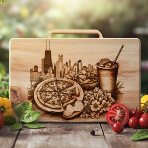 Chicago Pizza Charcuterie Board, Willis Tower Design, American