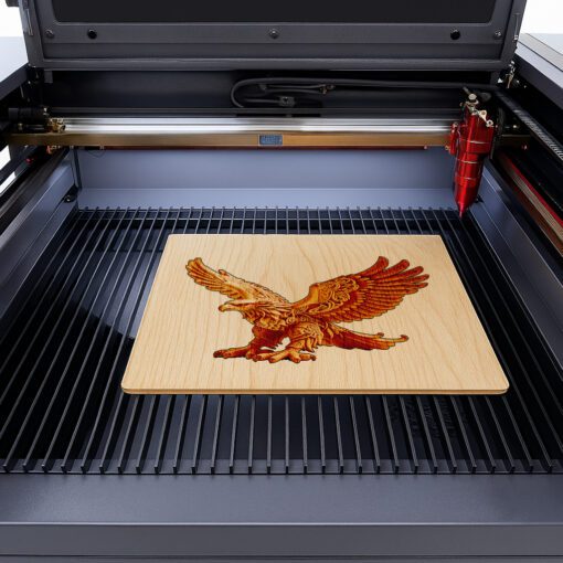 Archivo de Diseño de Ilusión 3D de Águila, Impresionante Decoración de Vida Silvestre para Proyectos DIY - Imagen 3