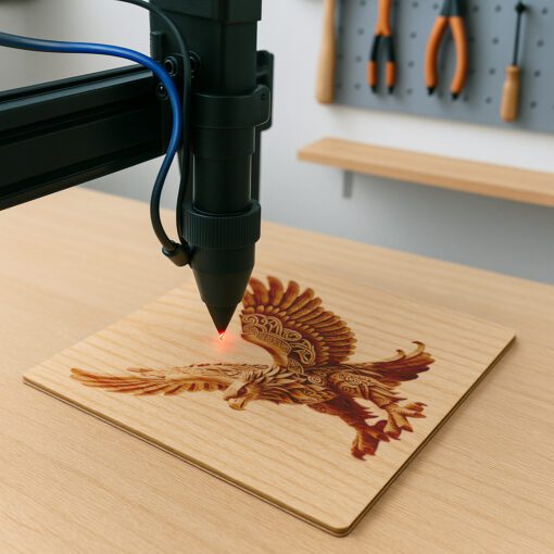 Archivo de Diseño de Ilusión 3D de Águila, Impresionante Decoración de Vida Silvestre para Proyectos DIY - Imagen 4