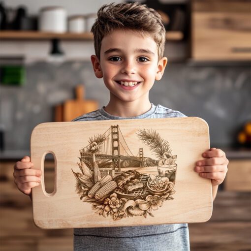 Golden Gate Charcuterie Board Design, American Wonders Style