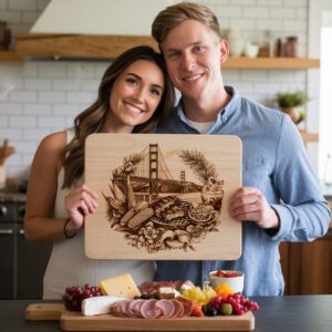 Golden Gate Charcuterie Board Design, American Wonders Style