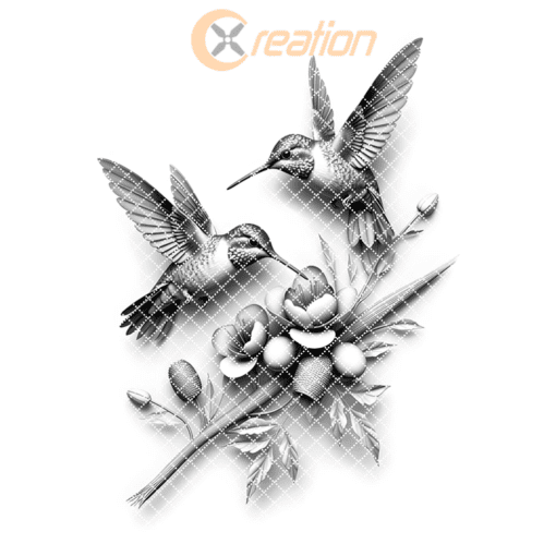 Hummingbird 3D Illusion Charcuterie Board Laser Engraving File