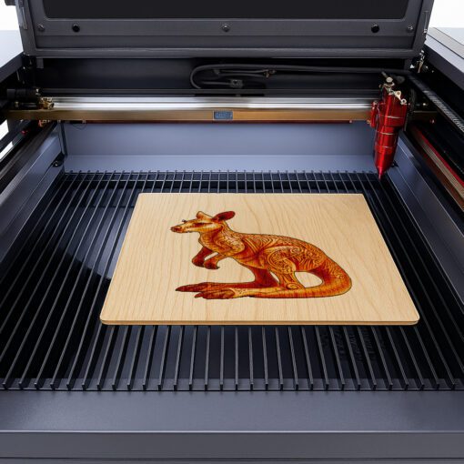 Design d'estampillage laser en 3D de kangourou, modèle unique d'art animalier pour cadeaux DIY. – Image 5