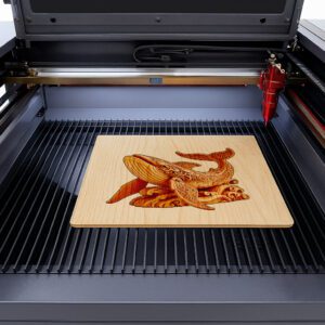 Whale 3D Laser Engraving Design, Nautical Art File