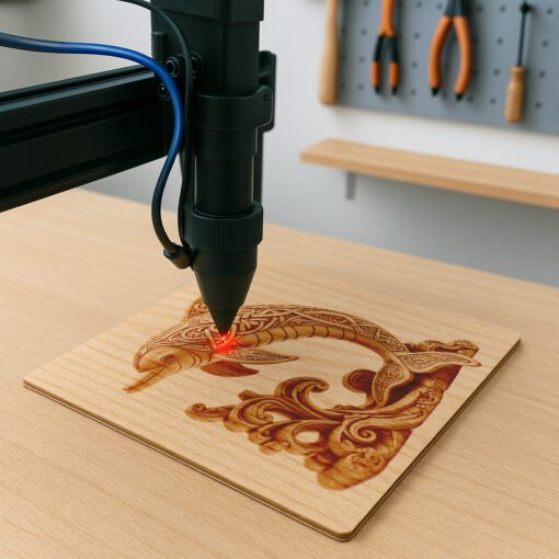 Diseño Láser Moderno de Arte de Delfines 3D para Proyectos de Decoración Únicos - Imagen 4