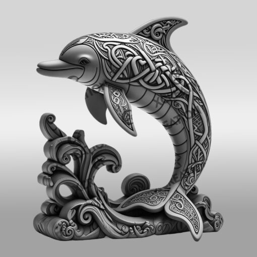 Diseño Láser Moderno de Arte de Delfines 3D para Proyectos de Decoración Únicos - Imagen 6