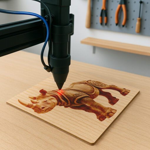 Fichier d'Art Illusion 3D Rhino, Décor Faune Unique pour Projets Créatifs – Image 2