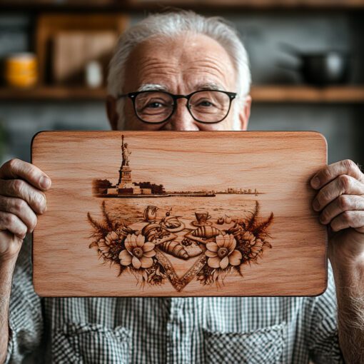 Statue of Liberty Charcuterie Board Engraving, Brunch Harbor