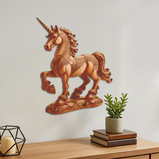 Fichier de design pour Illusion Animale 3D de Licorne pour Projets Créatifs – Image 2