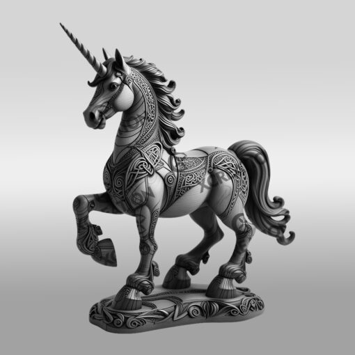 Fichier de design pour Illusion Animale 3D de Licorne pour Projets Créatifs – Image 6