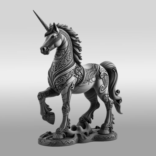 Design d'illusion 3D Licorne, Fichier de gravure laser pour l'art et la décoration intérieure – Image 6