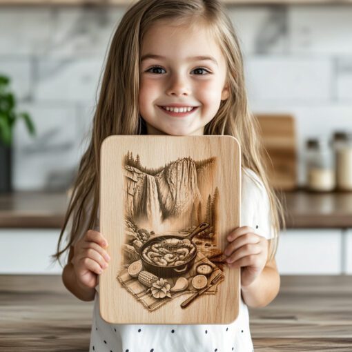 Yosemite Seafood Boil Charcuterie Board Engraving File, Kitchen